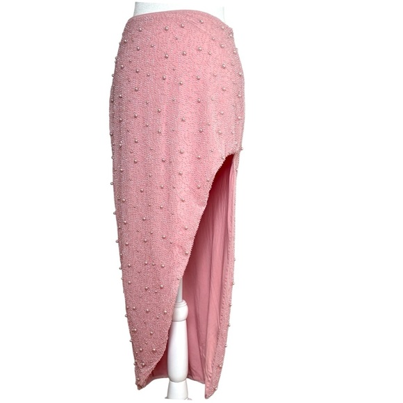 OH POLLY La Desirade Bordeaux Maxi Skirt in Rose prom formal special occasion 6 - Picture 1 of 17